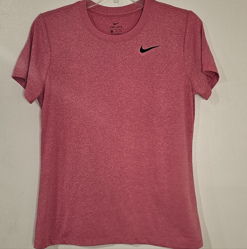 Nike Women's Dri-Fit Red Short Sleeve Tee